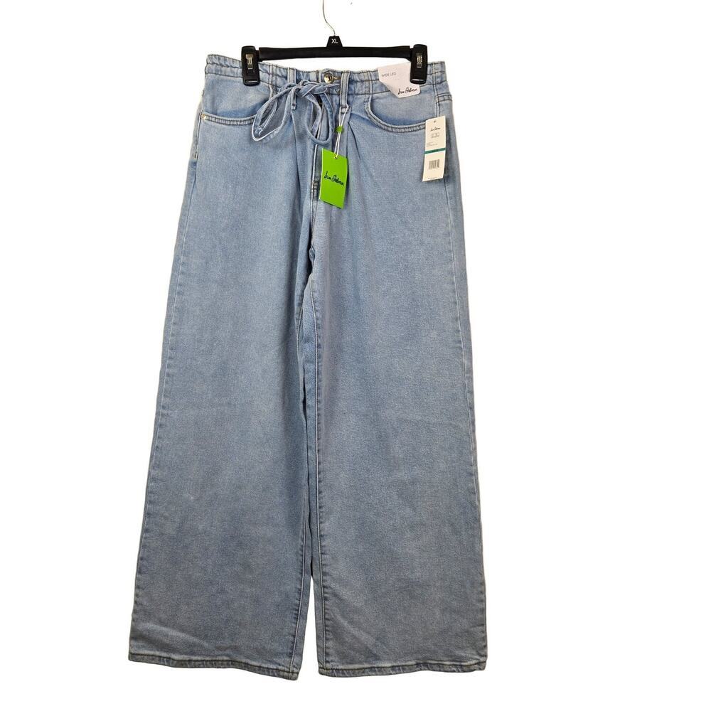 Sam Edelman Essence Jeans Light Blue Size 24 Wide Leg Drawstring Skater Retro